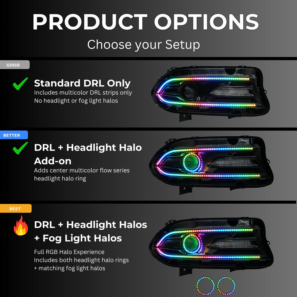 Dodge Charger Flow Series DRL Boards (2015–2024)